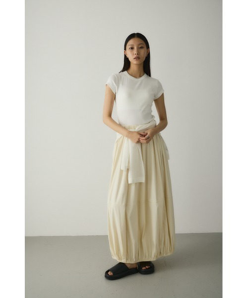 STYLEMIXER（スタイルミキサー）の「ACTIVE撥水フォルムバルーンスカート（スカート・レディース・アイボリー/ブラック/ブラウン・SMALL/MEDIUM）」の4枚目の写真