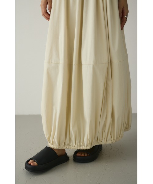 STYLEMIXER（スタイルミキサー）の「ACTIVE撥水フォルムバルーンスカート（スカート・レディース・アイボリー/ブラック/ブラウン・SMALL/MEDIUM）」の9枚目の写真