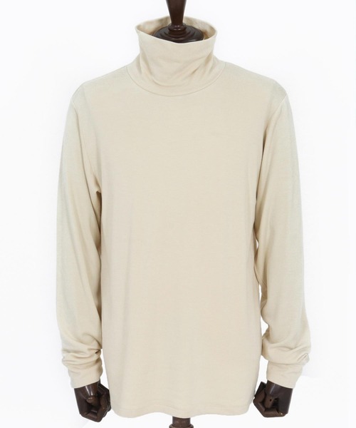 Magine(マージン)の「mlt5317-Double-Sided Brushed Fabric Turtleneck Pullover タートルネックプルオーバー(Tシャツ/カットソー・メンズ・アイボリー/ブラック/チャコールグレー・44/48/46)」の11枚目の写真