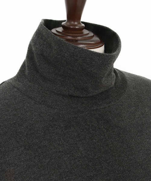 Magine(マージン)の「mlt5317-Double-Sided Brushed Fabric Turtleneck Pullover タートルネックプルオーバー(Tシャツ/カットソー・メンズ・アイボリー/ブラック/チャコールグレー・44/48/46)」の7枚目の写真