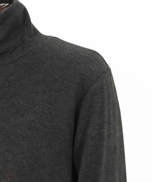 Magine(マージン)の「mlt5317-Double-Sided Brushed Fabric Turtleneck Pullover タートルネックプルオーバー(Tシャツ/カットソー・メンズ・アイボリー/ブラック/チャコールグレー・44/48/46)」の6枚目の写真