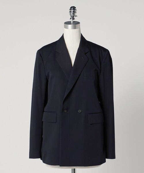 LOEFF ギャバ オーバーサイズ ジャケット LOEFF＞ウールギャバ ブレザー ジャケット（テーラード