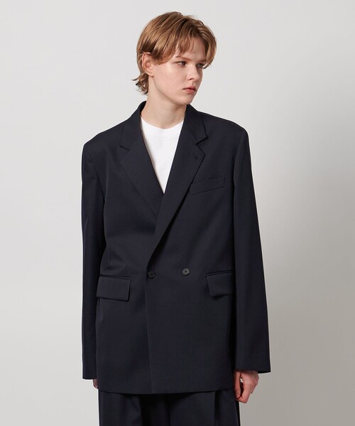 LOEFF（ロエフ）の「＜LOEFF＞ウールギャバ ブレザー ジャケット（テーラードジャケット・レディース・オリーブ/ネイビー・0/1）」の8枚目の写真