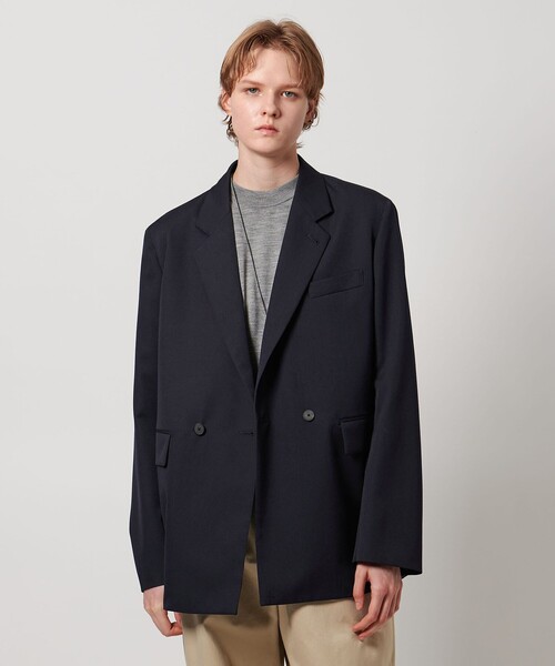 LOEFF（ロエフ）の「＜LOEFF＞ウールギャバ ブレザー ジャケット（テーラードジャケット・レディース・オリーブ/ネイビー・0/1）」の10枚目の写真