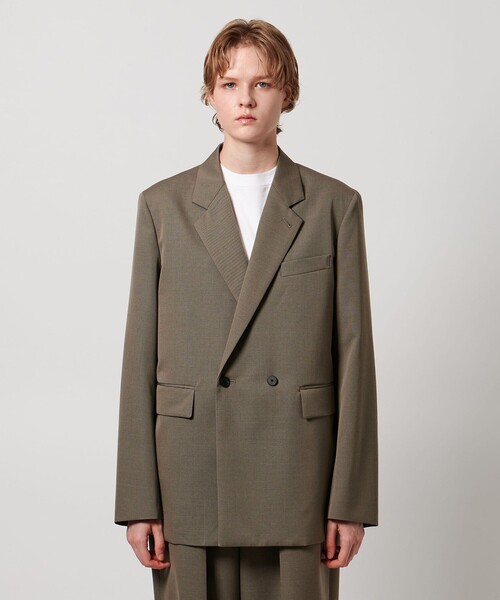 LOEFF（ロエフ）の「＜LOEFF＞ウールギャバ ブレザー ジャケット（テーラードジャケット・レディース・オリーブ/ネイビー・0/1）」の12枚目の写真