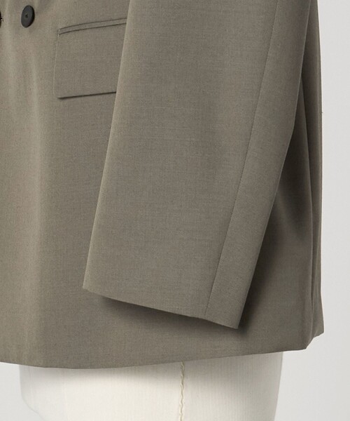 LOEFF（ロエフ）の「＜LOEFF＞ウールギャバ ブレザー ジャケット（テーラードジャケット・レディース・オリーブ/ネイビー・0/1）」の19枚目の写真