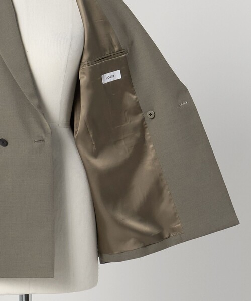 LOEFF（ロエフ）の「＜LOEFF＞ウールギャバ ブレザー ジャケット（テーラードジャケット・レディース・オリーブ/ネイビー・0/1）」の21枚目の写真
