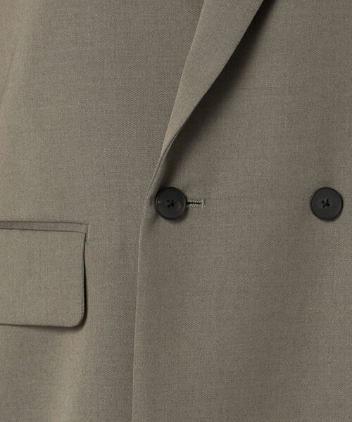 LOEFF（ロエフ）の「＜LOEFF＞ウールギャバ ブレザー ジャケット（テーラードジャケット・レディース・オリーブ/ネイビー・0/1）」の22枚目の写真