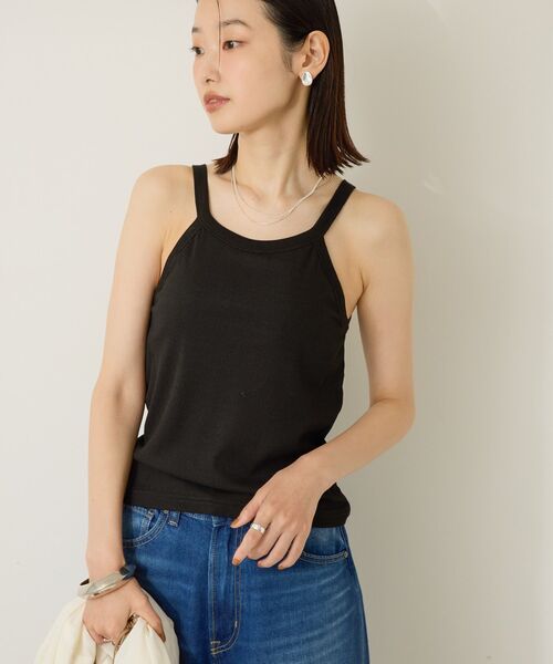 AMERICAN HOLIC(アメリカンホリック)の「【カップ付き】アメスリタンクトップ(タンクトップ・レディース・アイボリー/ワインレッド/ブラック/ライトグレー・M/L)」の5枚目の写真