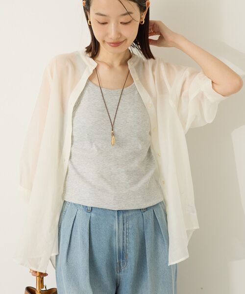 AMERICAN HOLIC(アメリカンホリック)の「【カップ付き】アメスリタンクトップ(タンクトップ・レディース・アイボリー/ワインレッド/ブラック/ライトグレー・M/L)」の14枚目の写真