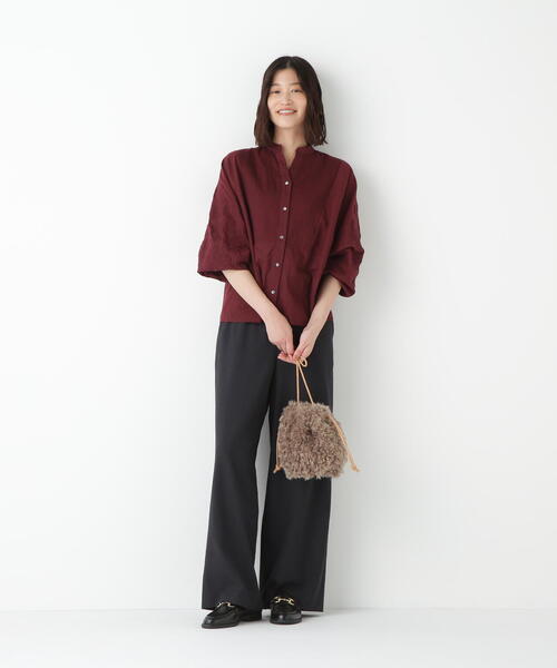 セール】◇インドコットンボイルアップリケブラウス（シャツ/ブラウス