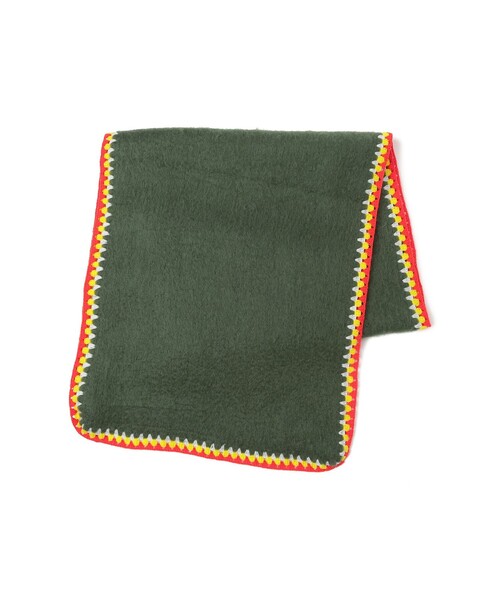 BEAMS HEART(ビームスハート)の「かぎ針 刺繍 マフラー(マフラー・レディース・パープル系その他7/グリーン・ONE SIZE)」の6枚目の写真