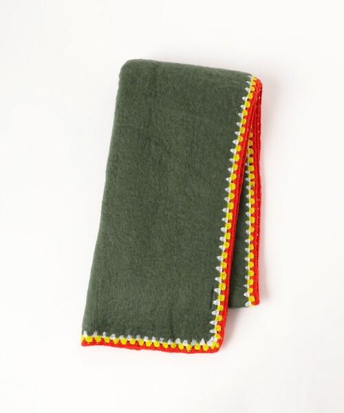 BEAMS HEART(ビームスハート)の「かぎ針 刺繍 マフラー(マフラー・レディース・パープル系その他7/グリーン・ONE SIZE)」の8枚目の写真