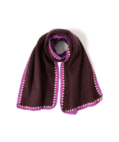BEAMS HEART(ビームスハート)の「かぎ針 刺繍 マフラー(マフラー・レディース・パープル系その他7/グリーン・ONE SIZE)」の10枚目の写真