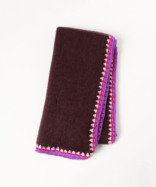 BEAMS HEART(ビームスハート)の「かぎ針 刺繍 マフラー(マフラー・レディース・パープル系その他7/グリーン・ONE SIZE)」の11枚目の写真