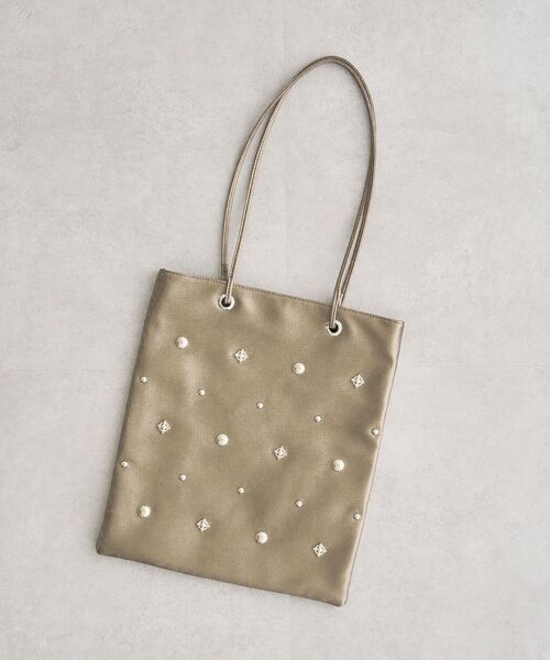 【希少‼️】POTER★クリーム★セージグリーン★トートバッグ★Ａ４サイズ andmikka.スタッズ付A4トートバッグ/Green Parks（グリーン