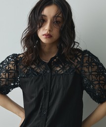 Lunea | 切り替えフラワーレースブラウス(シャツ/ブラウス)