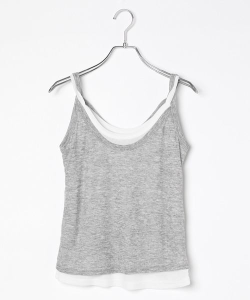 3.3 Field Trip （3.3フィールドトリップ）の「3.3 Field Trip／レイヤードタンク（タンクトップ・レディース・ブラック/グレー/ブラウン・FREE）」の11枚目の写真