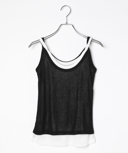 3.3 Field Trip （3.3フィールドトリップ）の「3.3 Field Trip／レイヤードタンク（タンクトップ・レディース・ブラック/グレー/ブラウン・FREE）」の12枚目の写真