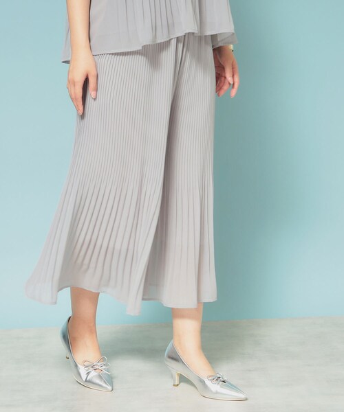 スーナウーナ（SunaUna）/【新色／ウエストゴム／ウォッシャブル】プリーツパンツ セール】【新色／ウエストゴム／ウォッシャブル】プリーツパンツ