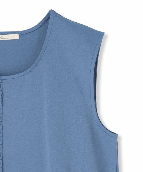 Droite lautreamont（ドロワットロートレアモン）の「【WEB限定】ジャージーピンタックワンピース≪洗濯機で洗える≫（ワンピース・レディース・ベージュ/ブルー/ブラック・M）」の21枚目の写真