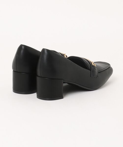 GLACIER lusso（グラシアルッソ）の「ビット付ヒールローファー（パンプス・レディース・チャコール/ブラック・L/S/M/LL）」の3枚目の写真