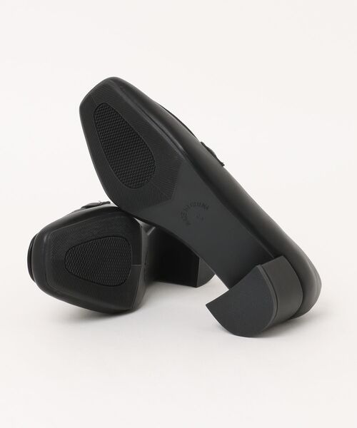 GLACIER lusso（グラシアルッソ）の「ビット付ヒールローファー（パンプス・レディース・チャコール/ブラック・L/S/M/LL）」の4枚目の写真