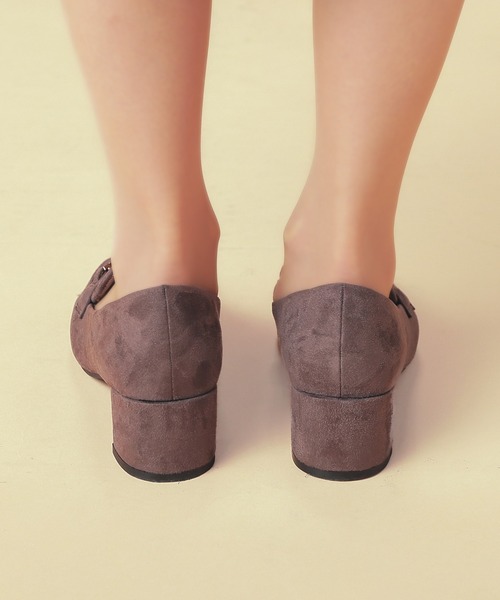 GLACIER lusso（グラシアルッソ）の「ビット付ヒールローファー（パンプス・レディース・チャコール/ブラック・L/S/M/LL）」の12枚目の写真