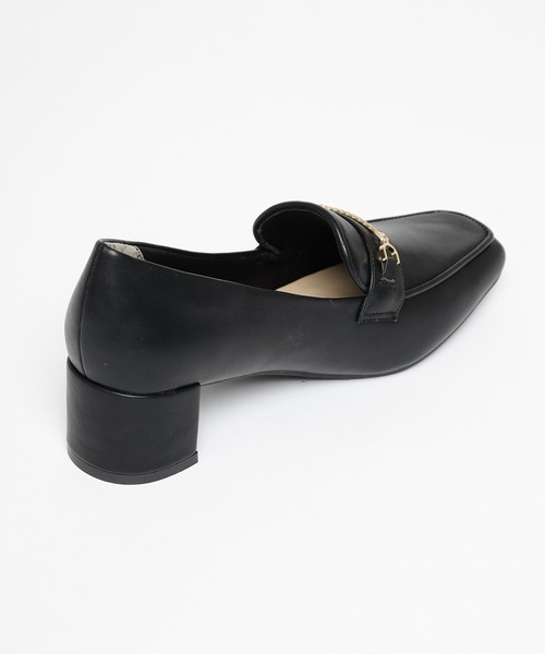 GLACIER lusso（グラシアルッソ）の「ビット付ヒールローファー（パンプス・レディース・チャコール/ブラック・L/S/M/LL）」の22枚目の写真