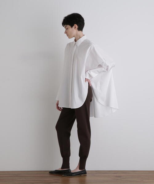 フランシス 様LE PHIL オリーブ色 フレアシルエットカットソー 長袖 1 裾フレア長袖カットソー（Tシャツ/カットソー）｜ElegChic