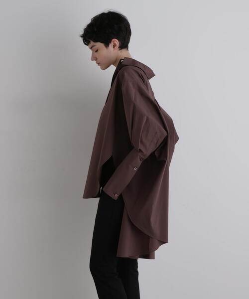 ◇オーバーサイズロングカフスシャツ（シャツ/ブラウス）｜LE