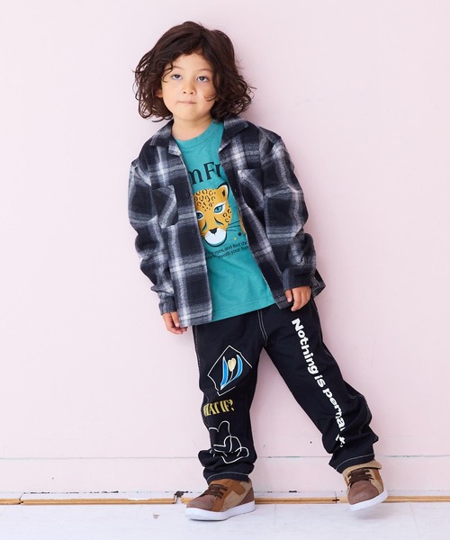 MARKEY'S（マーキーズ）の「オープンカラーチェックシャツ（セットアップ・キッズ・レッド系その他/ブラック系その他/ブラウン系その他・90/100/110/120/130/140/150）」の21枚目の写真