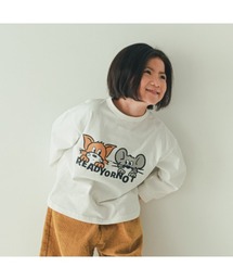 nicohrat（ニコフラート）の「ニコフラート キャットとマウス　ロングＴシャツ（Tシャツ/カットソー）」
