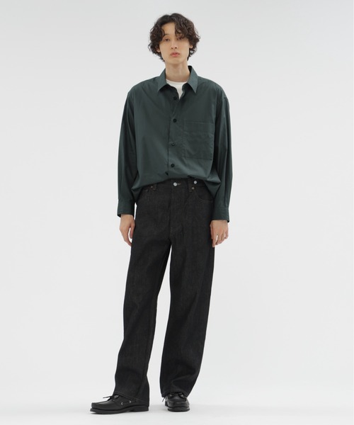 MARGARET HOWELL（マーガレットハウエル）の「EGYPTIAN COTTON TWILL SHIRTING（シャツ/ブラウス・メンズ・ダークブルー・MEDIUM/LARGE/SMALL）」の2枚目の写真