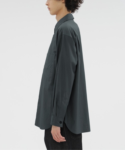 MARGARET HOWELL（マーガレットハウエル）の「EGYPTIAN COTTON TWILL SHIRTING（シャツ/ブラウス・メンズ・ダークブルー・MEDIUM/LARGE/SMALL）」の3枚目の写真