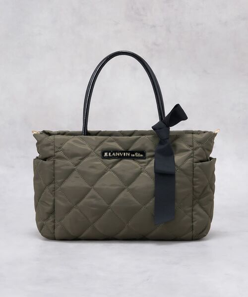 LANVIN en Bleu(ランバンオンブルー)の「オルセー パデッドトート(トートバッグ・レディース・ブラック/チャコールグレー・FREE)」の4枚目の写真