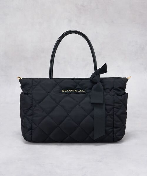 LANVIN en Bleu(ランバンオンブルー)の「オルセー パデッドトート(トートバッグ・レディース・ブラック/チャコールグレー・FREE)」の6枚目の写真