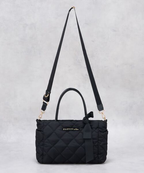LANVIN en Bleu(ランバンオンブルー)の「オルセー パデッドトート(トートバッグ・レディース・ブラック/チャコールグレー・FREE)」の13枚目の写真