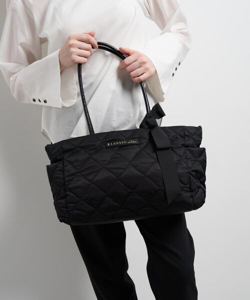 LANVIN en Bleu(ランバンオンブルー)の「オルセー パデッドトート(トートバッグ・レディース・ブラック/チャコールグレー・FREE)」の16枚目の写真