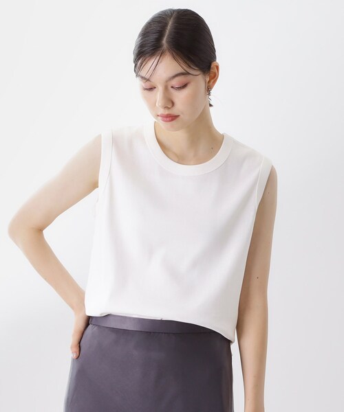 セール】【汗染み防止】ノースリーブTシャツ【洗濯機OK/UVケア