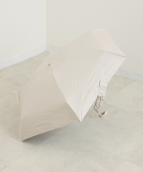 because(ビコーズ)の「because PUおでかけキャット晴雨兼用傘(折りたたみ傘・レディース・ブラック/グレイッシュベージュ/ベージュ/ホワイト・FREE)」の17枚目の写真