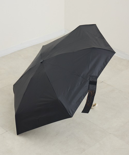 because(ビコーズ)の「because PUおでかけキャット晴雨兼用傘(折りたたみ傘・レディース・ブラック/グレイッシュベージュ/ベージュ/ホワイト・FREE)」の21枚目の写真