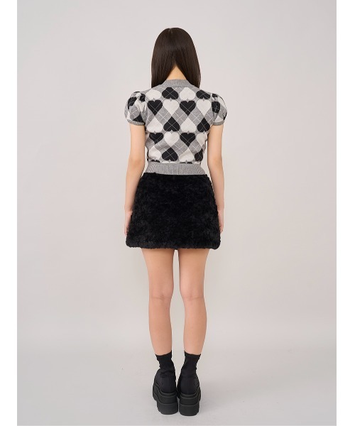 Darich（ダーリッチ）の「アーガイルハートチェックニットセットアップ