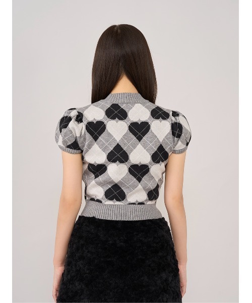 新品未開封　ダーリッチ アーガイルハートチェックニットセットアップ　FREE アーガイルハートチェックニットセットアップ（セットアップ