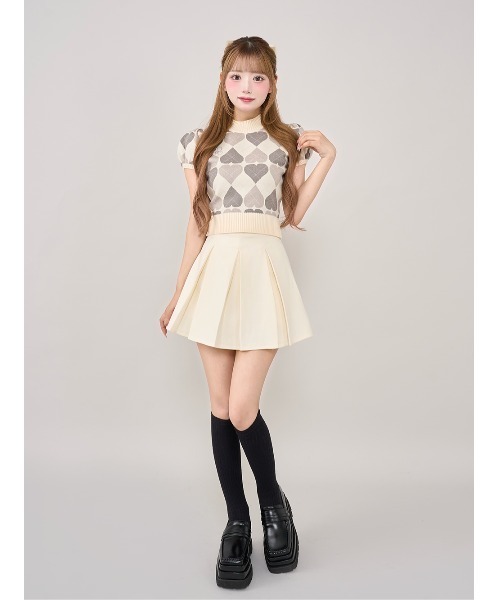 Darich ダーリッチ アーガイルハートチェックニットセットアップ