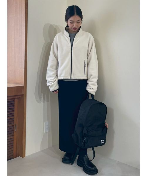 コンパクトサイズフリースブルゾン(ブルゾン)|Mila Owen(ミラ コンパクトサイズフリースブルゾン(ブルゾン)|Mila Owen(ミラ