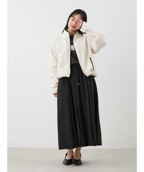 新品未使用タグ付✨ミラオーウェン✨アウター　フリーサイズ コンパクトサイズフリースブルゾン（ブルゾン）｜Mila Owen（ミラ