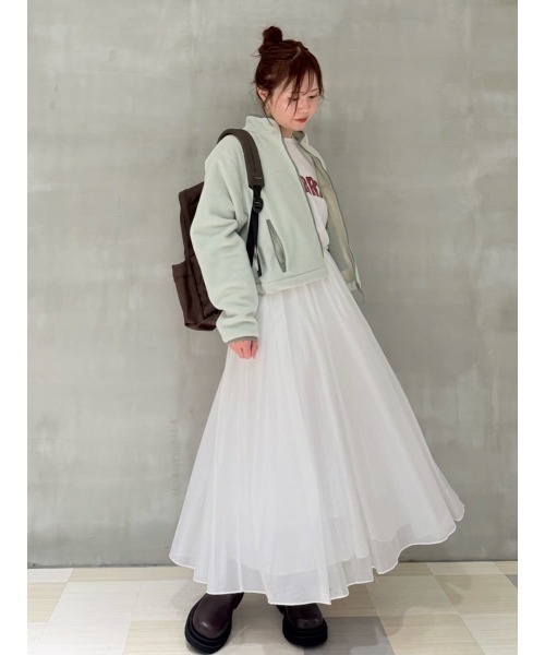 セール】コンパクトサイズフリースブルゾン（ブルゾン）｜Mila Owen