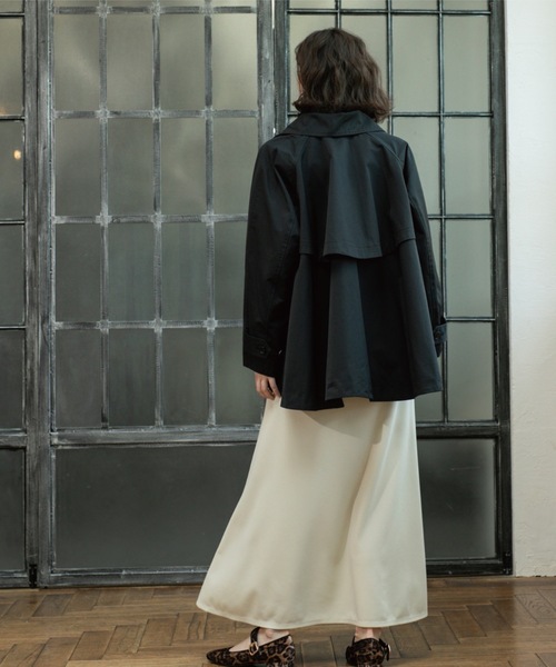 OPAQUE.CLIP（オペークドットクリップ）の「フレアミドルトレンチコート（トレンチコート・レディース・キャメル/ブラック・00）」の20枚目の写真