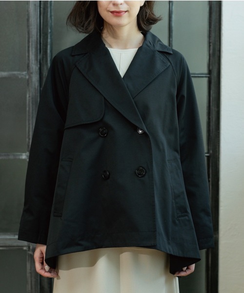 OPAQUE.CLIP（オペークドットクリップ）の「フレアミドルトレンチコート（トレンチコート・レディース・キャメル/ブラック・00）」の21枚目の写真